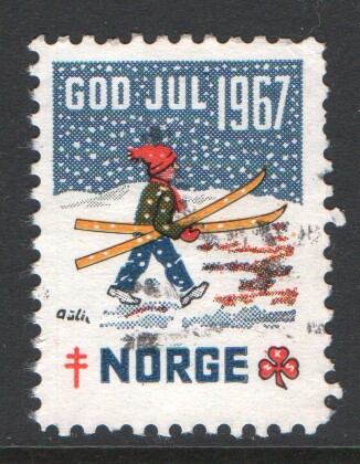 Norway 1967 Christmas Seal Used