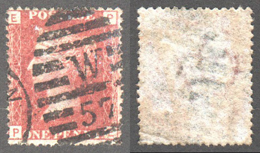 Great Britain Scott 33 Used Plate 216 - PE - Click Image to Close