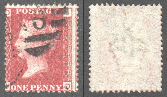 Great Britain Scott 33 Used Plate 215 - JD - Click Image to Close