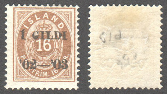 Iceland Scott 55 Mint (P) - Click Image to Close