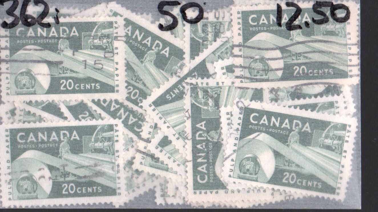 Canada Scott 362i Used x50 - Click Image to Close